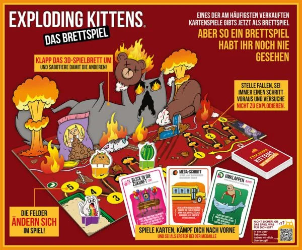 Asmodee - Exploding Kittens: Das Brettspiel