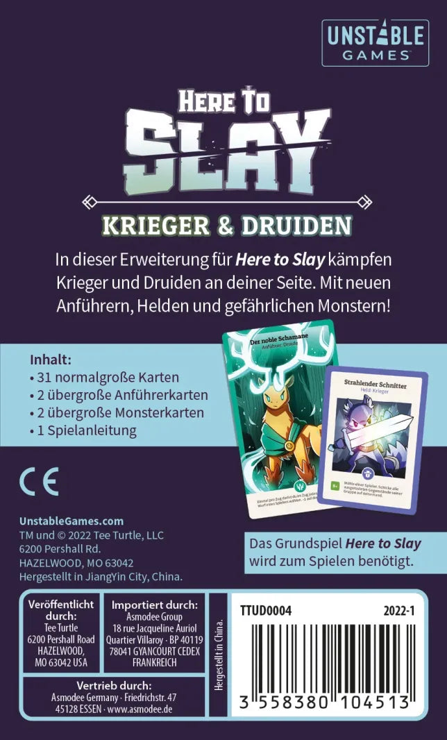 UG - Here to Slay - Krieger und Druiden Erweiterung